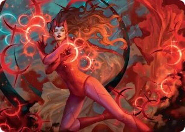 Scarlet Witch, Chaotic Avenger Art Card (38) [Marvel Super Heroes Art Series]