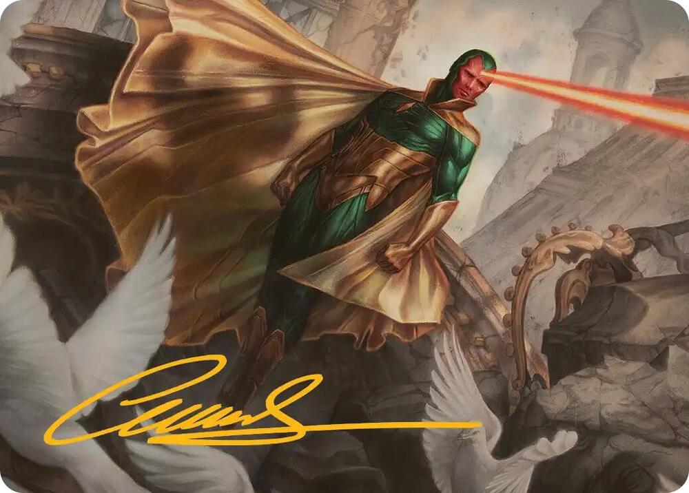 The Vision Art Card (Gold-Stamped Signature) (15) [Marvel Super Heroes Art Series]