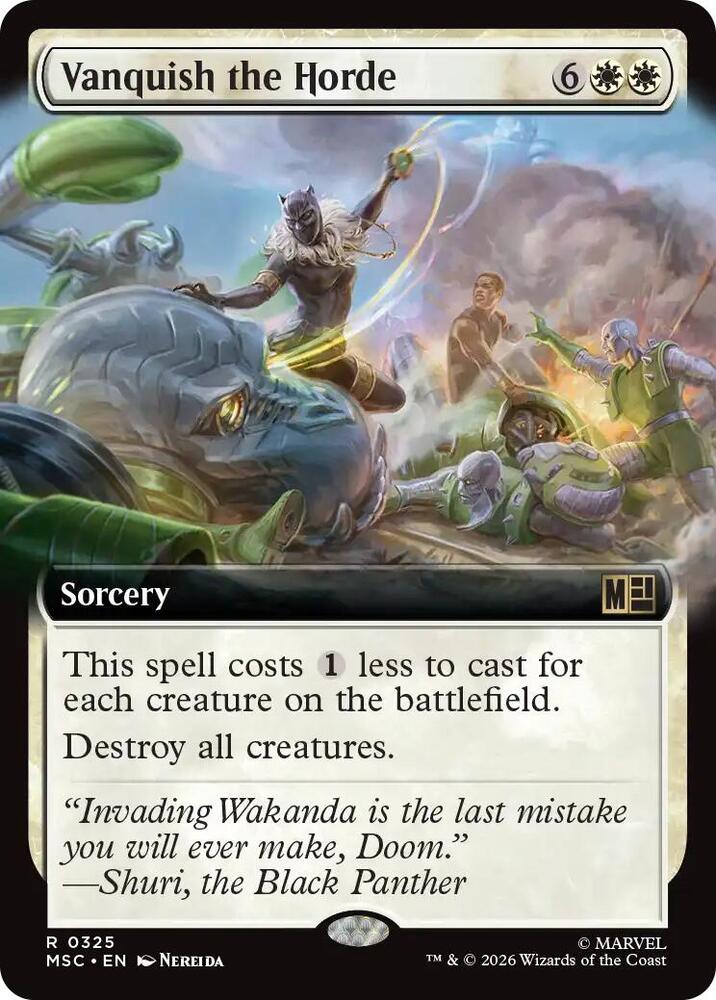 Vanquish the Horde (Extended Art) (325) [Marvel Super Heroes Commander]