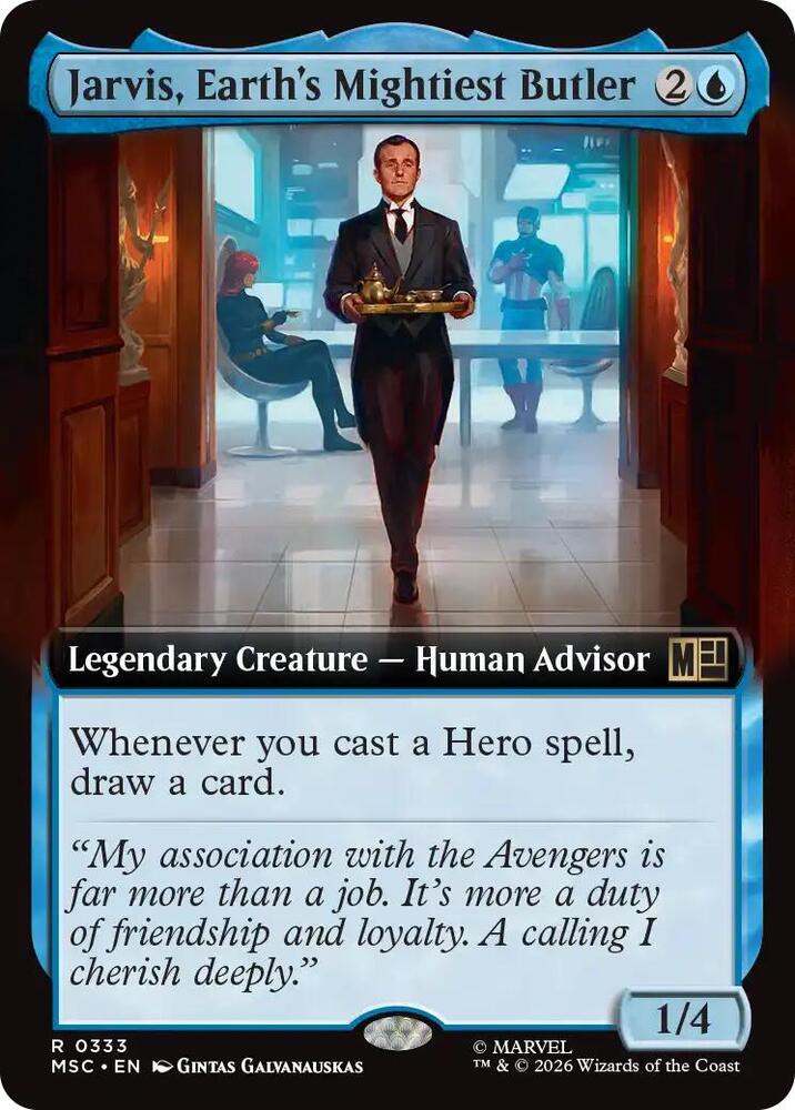 Jarvis, Earth's Mightiest Butler (Extended Art) (333) [Marvel Super Heroes Commander]
