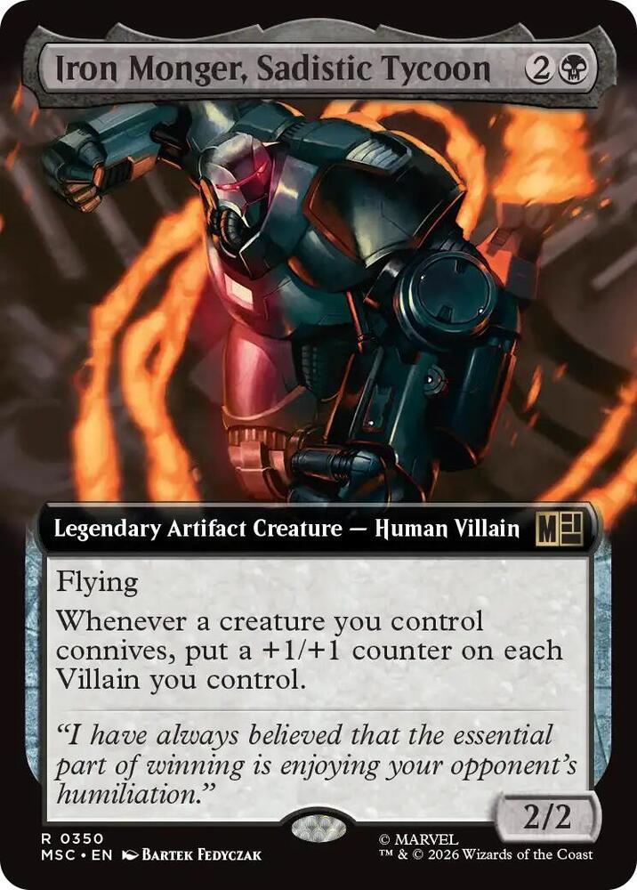 Iron Monger, Sadistic Tycoon (Extended Art) (350) [Marvel Super Heroes Commander]
