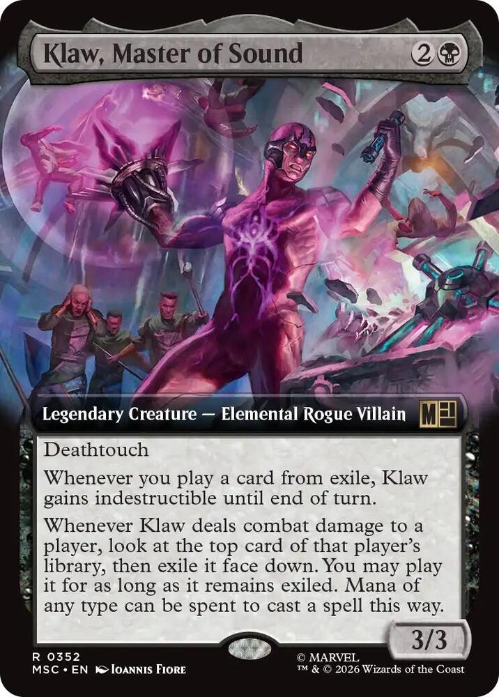 Klaw, Master of Sound (Extended Art) (352) [Marvel Super Heroes Commander]