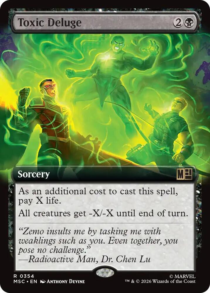 Toxic Deluge (Extended Art) (354) [Marvel Super Heroes Commander]