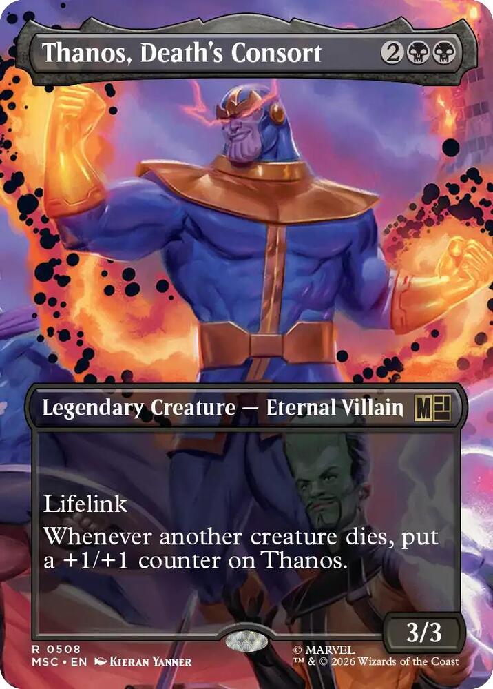 Thanos, Death's Consort (Borderless) (508) [Marvel Super Heroes Commander]
