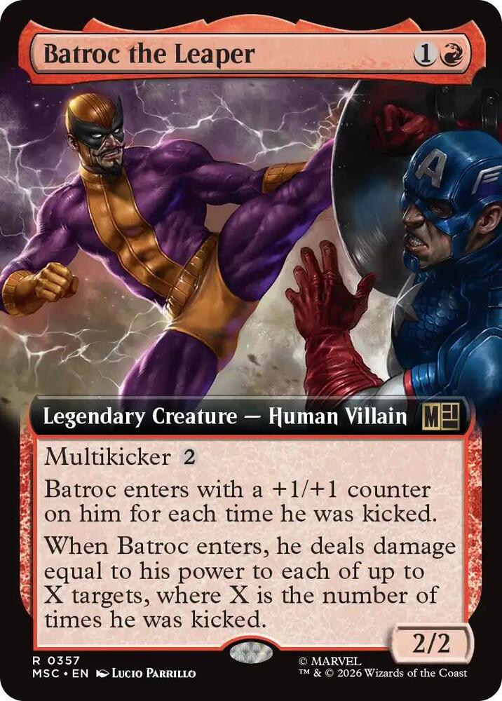 Batroc the Leaper (Extended Art) (357) [Marvel Super Heroes Commander]