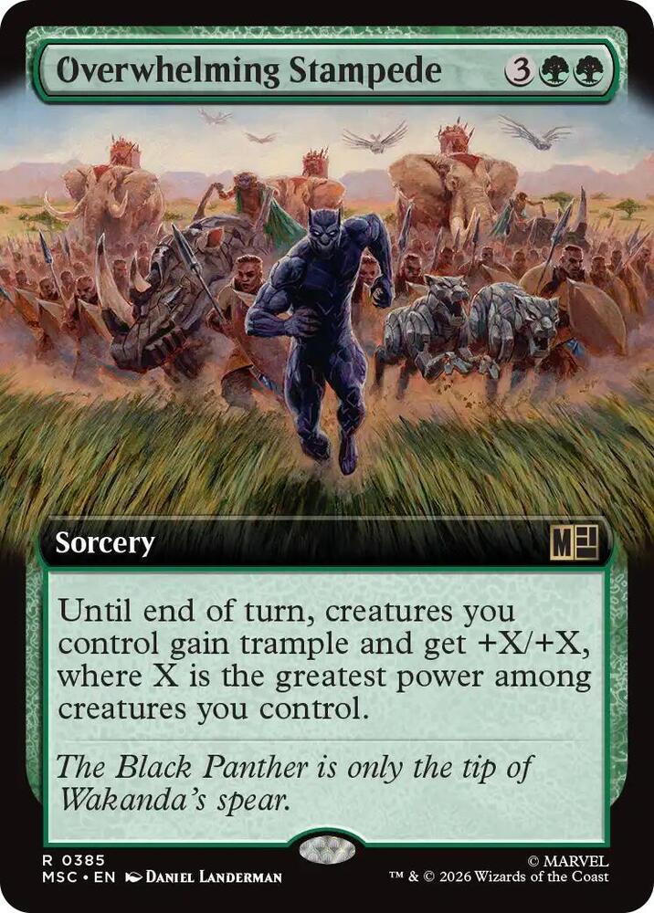 Overwhelming Stampede (Extended Art) (385) [Marvel Super Heroes Commander]