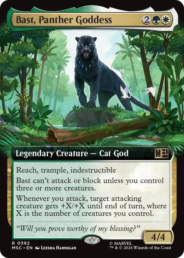 Bast, Panther Goddess (Extended Art) (392) [Marvel Super Heroes Commander]