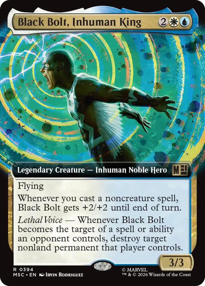Black Bolt, Inhuman King (Extended Art) (394) [Marvel Super Heroes Commander]
