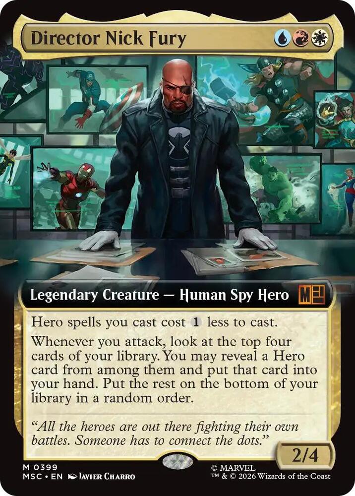 Director Nick Fury (Extended Art) (399) [Marvel Super Heroes Commander]