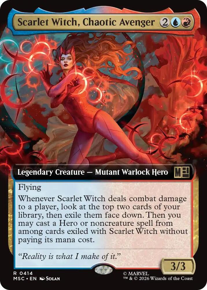Scarlet Witch, Chaotic Avenger (Extended Art) (414) [Marvel Super Heroes Commander]