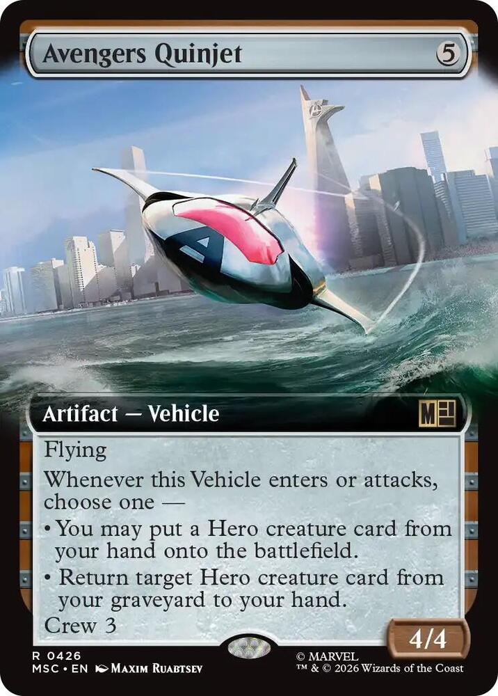 Avengers Quinjet (Extended Art) (426) [Marvel Super Heroes Commander]