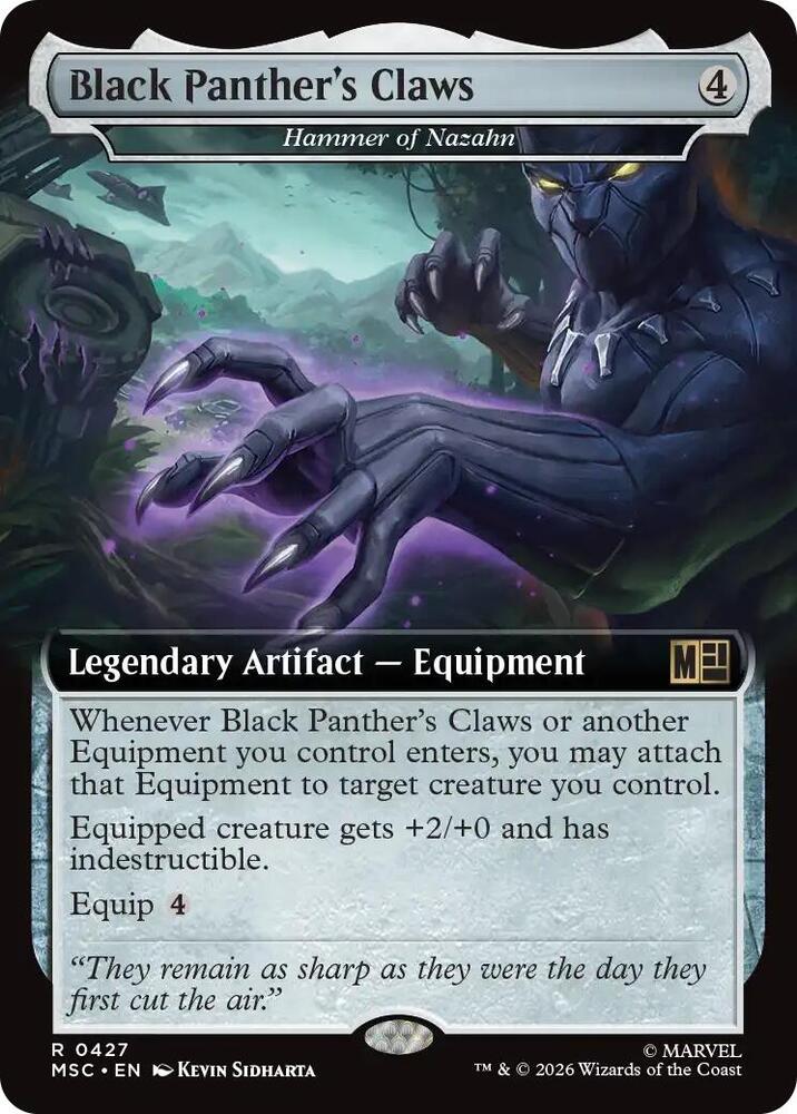 Black Panther's Claws - Hammer of Nazahn (Extended Art) (427) [Marvel Super Heroes Commander]