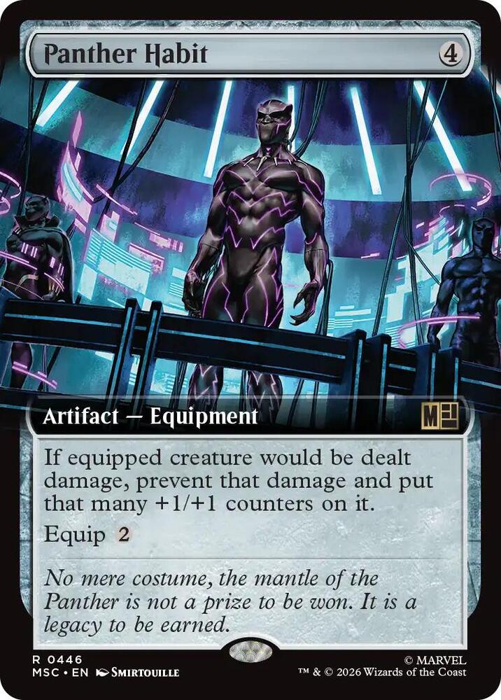 Panther Habit (Extended Art) (446) [Marvel Super Heroes Commander]