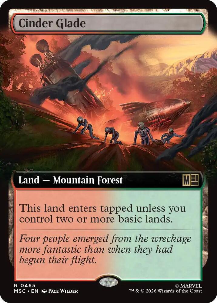 Cinder Glade (Extended Art) (465) [Marvel Super Heroes Commander]