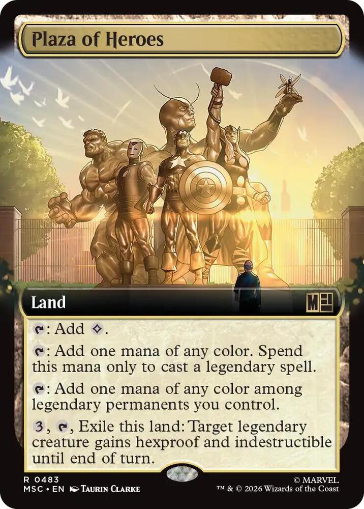 Plaza of Heroes (Extended Art) (483) [Marvel Super Heroes Commander]