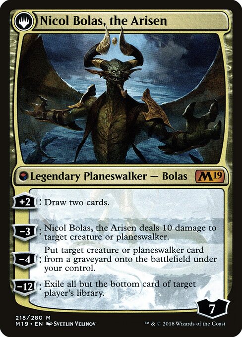 Nicol Bolas, the Ravager (218) [Prerelease Cards] Reverse