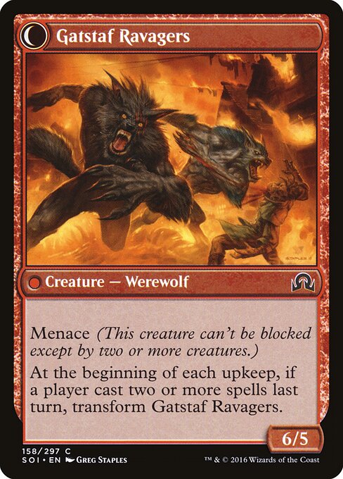 Gatstaf Arsonists (158) [Shadows over Innistrad] Reverse
