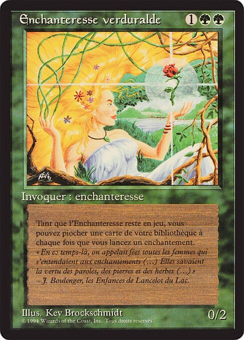 Verduran Enchantress (223) [Foreign Black Border]