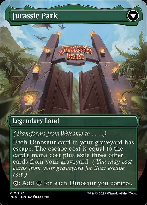 Welcome to . . . (7) [Jurassic World Collection] [Borderless] Reverse