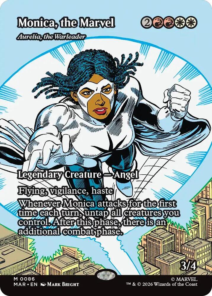 Monica, the Marvel - Aurelia, the Warleader (Borderless) (86) [Marvel Universe Eternal-Legal]