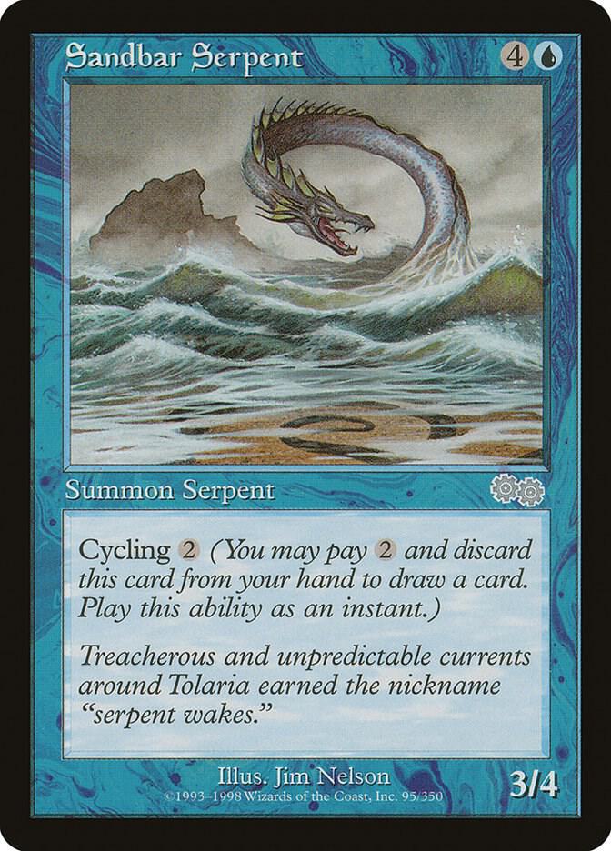 Sandbar Serpent (95) [Urza's Saga]