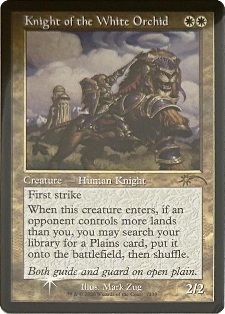 Knight of the White Orchid (Retro Frame) (7139) [Secret Lair Drop]