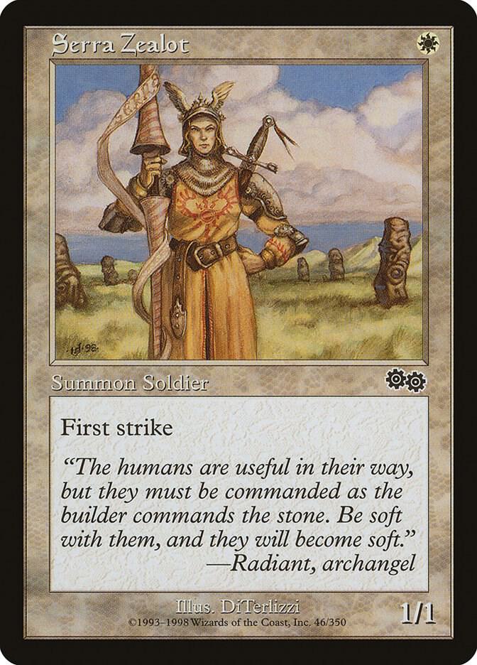 Serra Zealot (46) [Urza's Saga]