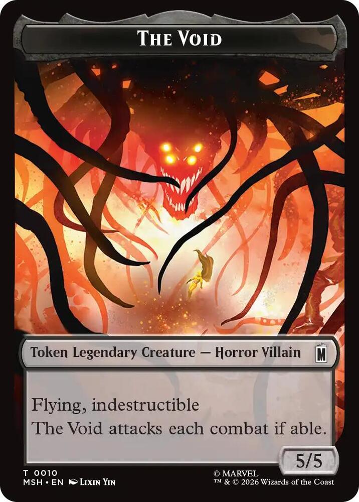 The Void // Squirrel Double-Sided Token (10 // 14) [Marvel Super Heroes]
