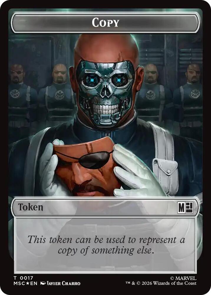 Copy (0017) // Ape Villain (0026) Double-Sided Token (Surge Foil) (17 // 26) [Marvel Super Heroes Commander]