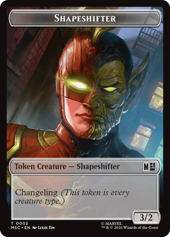 Shapeshifter // Ape Villain Double-Sided Token (2 // 10) [Marvel Super Heroes Commander]