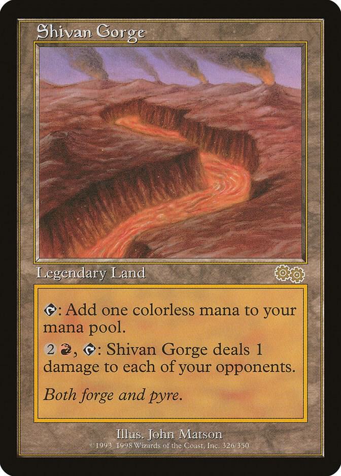 Shivan Gorge (326) [Urza's Saga]
