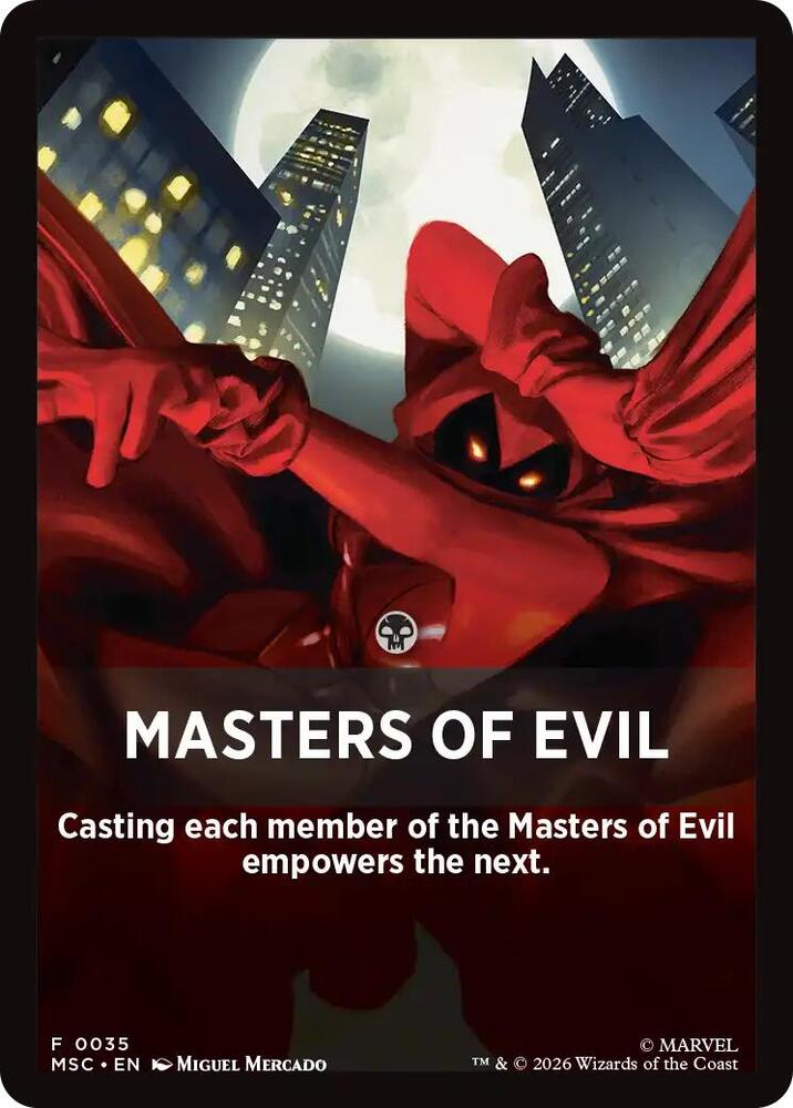Masters of Evil Theme Card (35) [Marvel Super Heroes Commander]