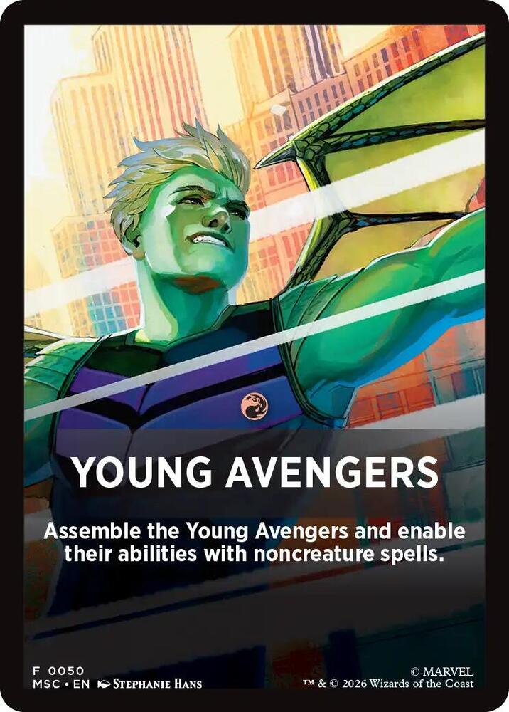 Young Avengers Theme Card (50) [Marvel Super Heroes Commander]