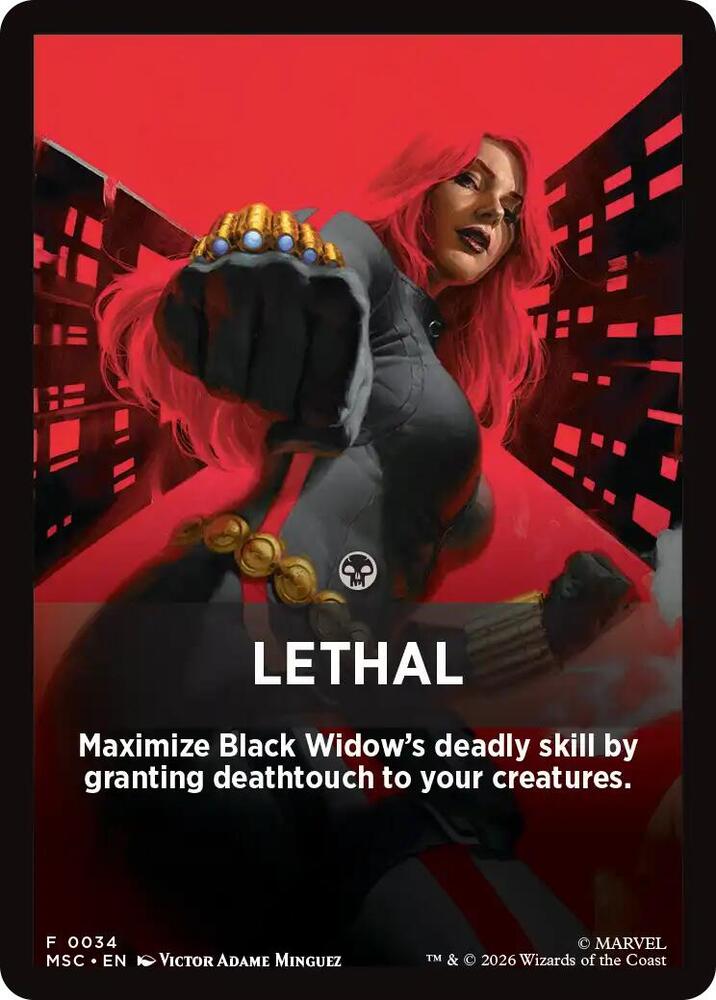 Lethal Theme Card (34) [Marvel Super Heroes Commander]