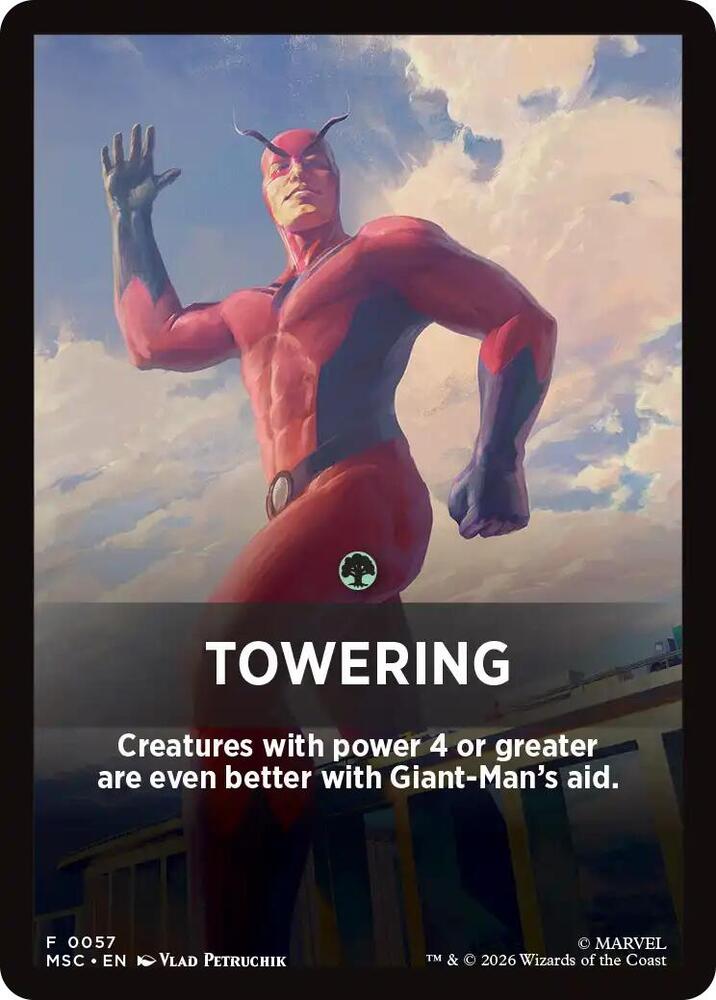 Towering Theme Card (57) [Marvel Super Heroes Commander]