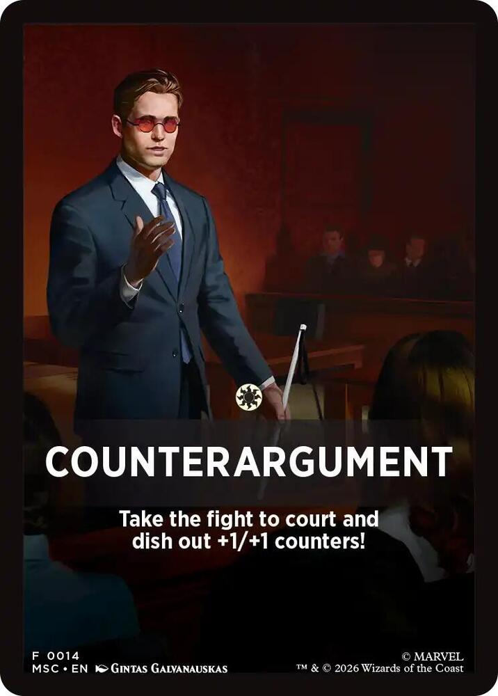 Counterargument Theme Card (14) [Marvel Super Heroes Commander]