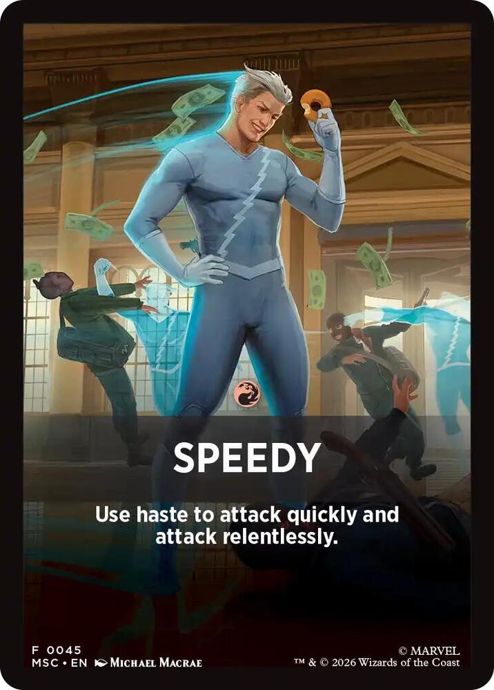 Speedy Theme Card (45) [Marvel Super Heroes Commander]