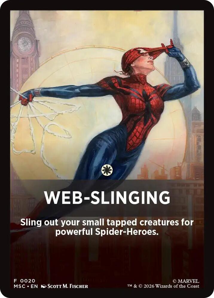 Web-Slinging Theme Card (20) [Marvel Super Heroes Commander]