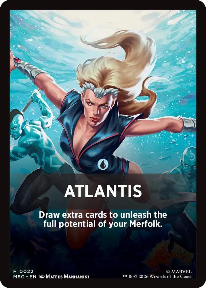 Atlantis Theme Card (22) [Marvel Super Heroes Commander]