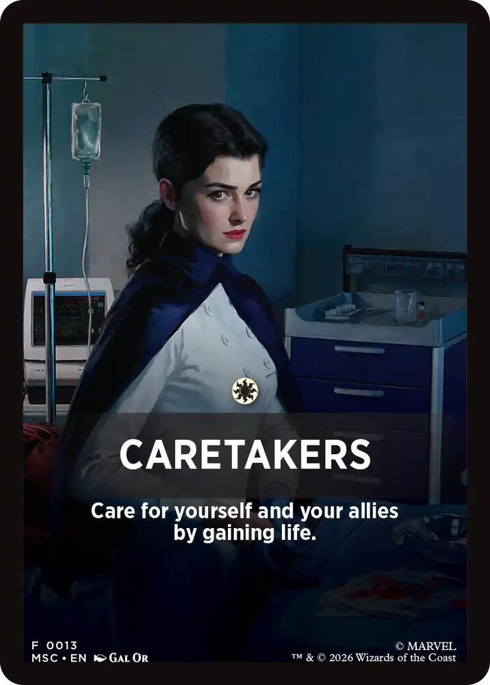 Caretakers Theme Card (13) [Marvel Super Heroes Commander]