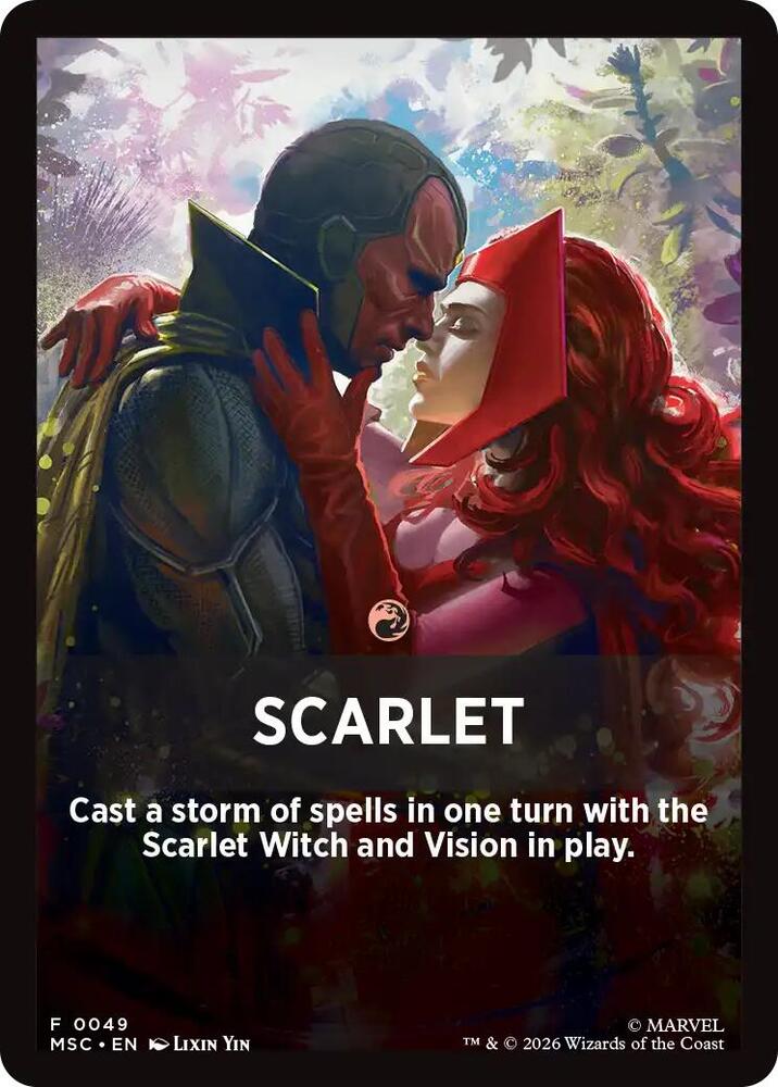 Scarlet Theme Card (49) [Marvel Super Heroes Commander]