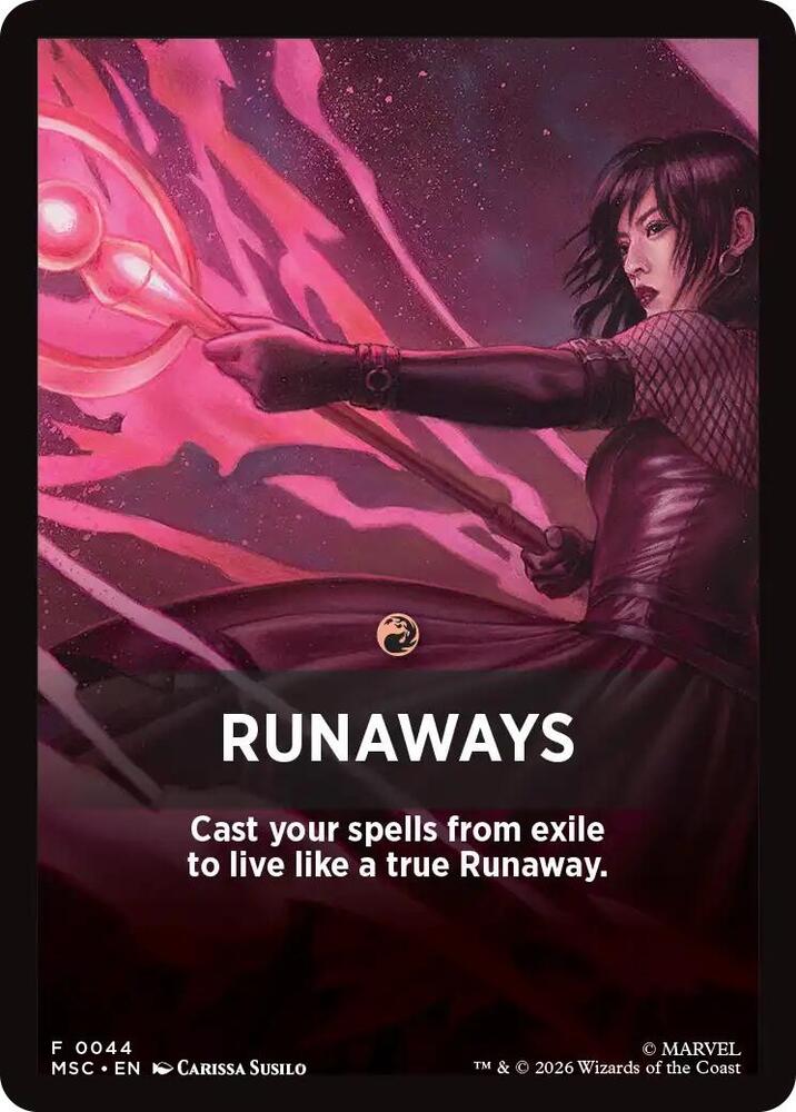 Runaways Theme Card (44) [Marvel Super Heroes Commander]