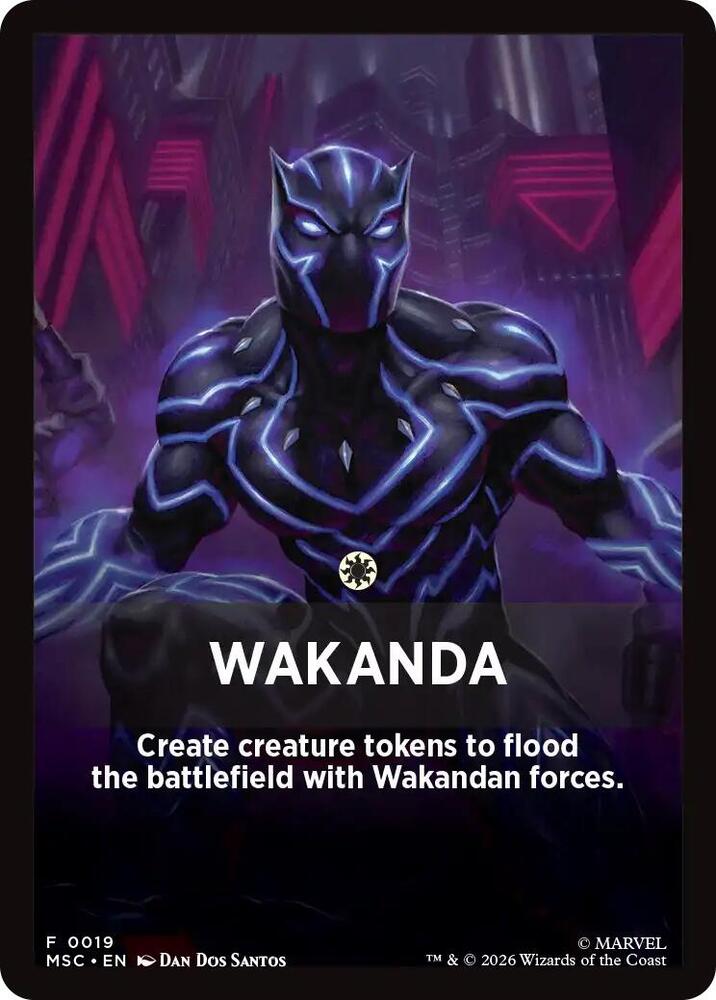 Wakanda Theme Card (19) [Marvel Super Heroes Commander]