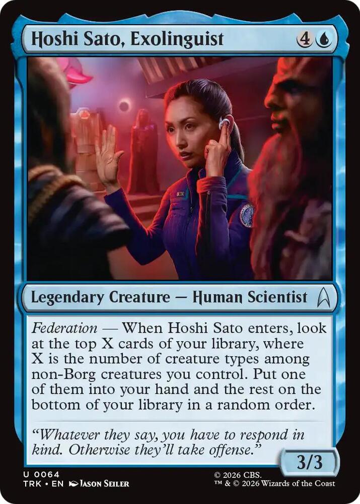 Hoshi Sato, Exolinguist (64) [Star Trek]