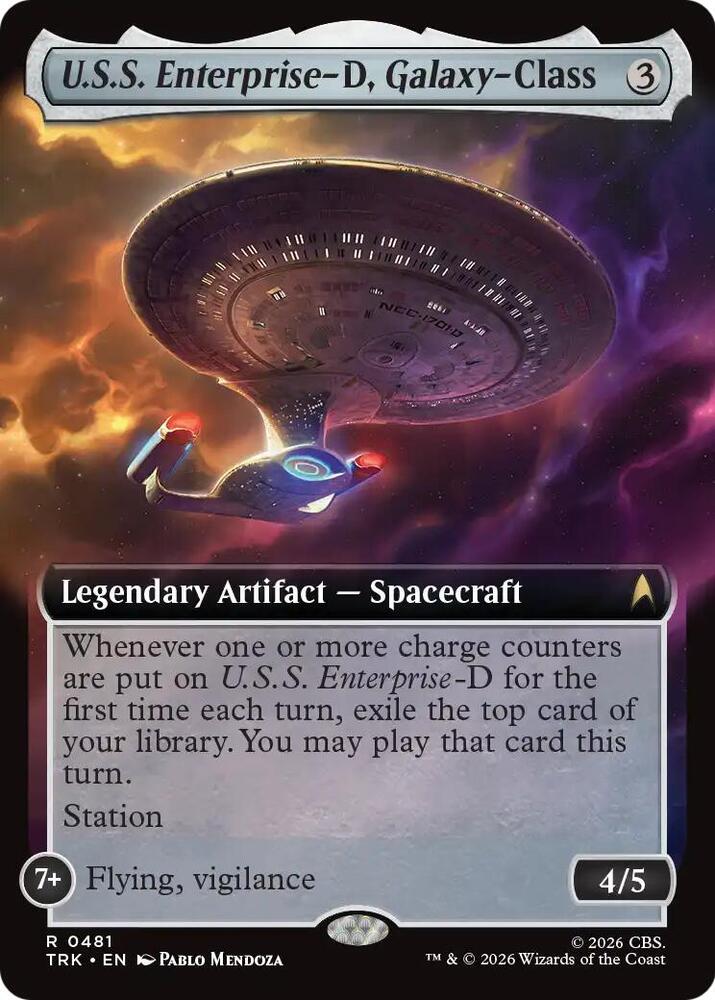 U.S.S. Enterprise-D, Galaxy-Class (Extended Art) (481) [Star Trek]