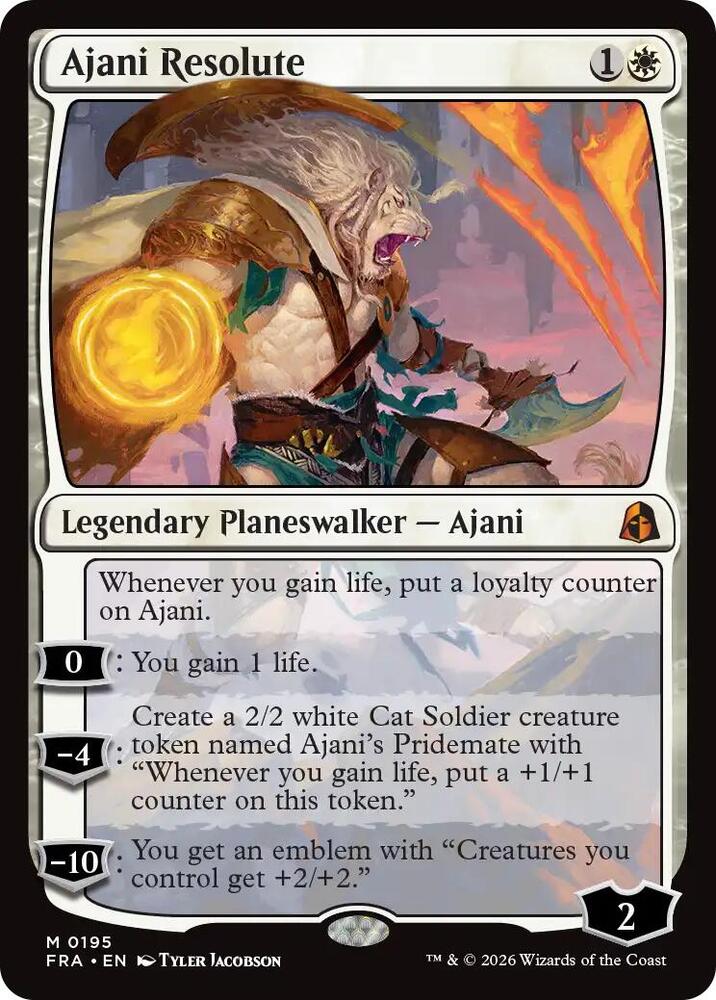 Ajani Resolute (195) [Reality Fracture]