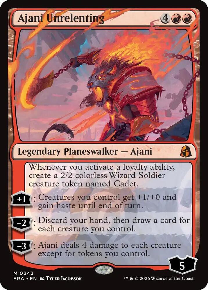 Ajani Unrelenting (242) [Reality Fracture]