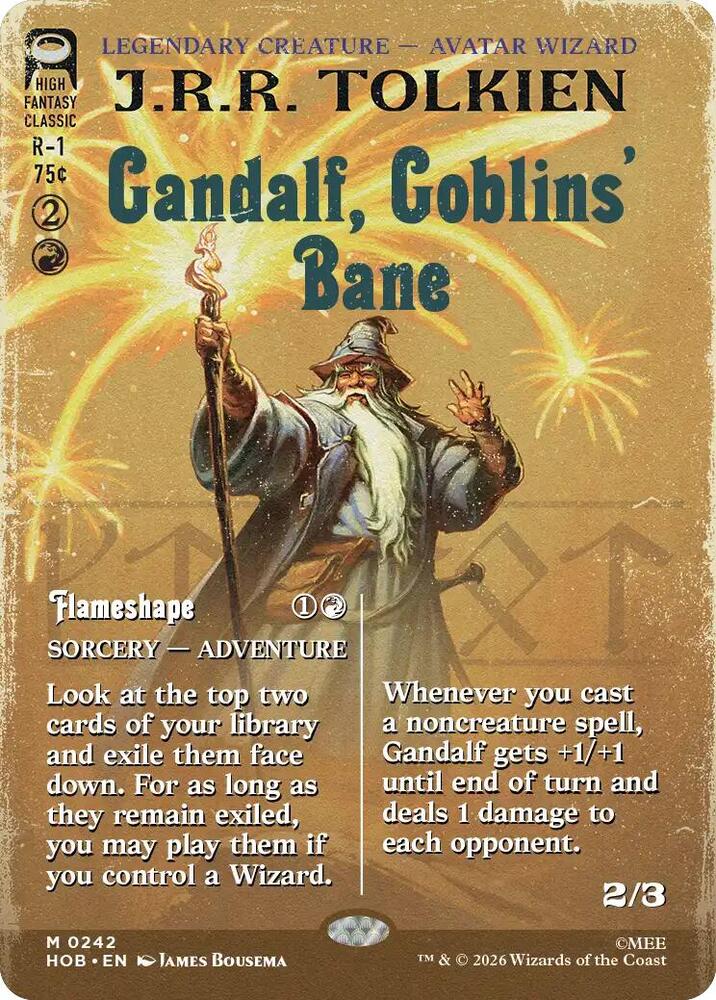 Gandalf, Goblins' Bane (Borderless) (242) [The Hobbit]