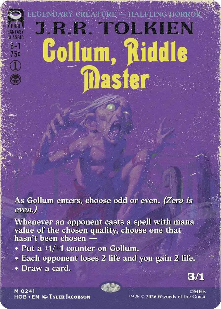 Gollum, Riddle Master (Borderless) (241) [The Hobbit]