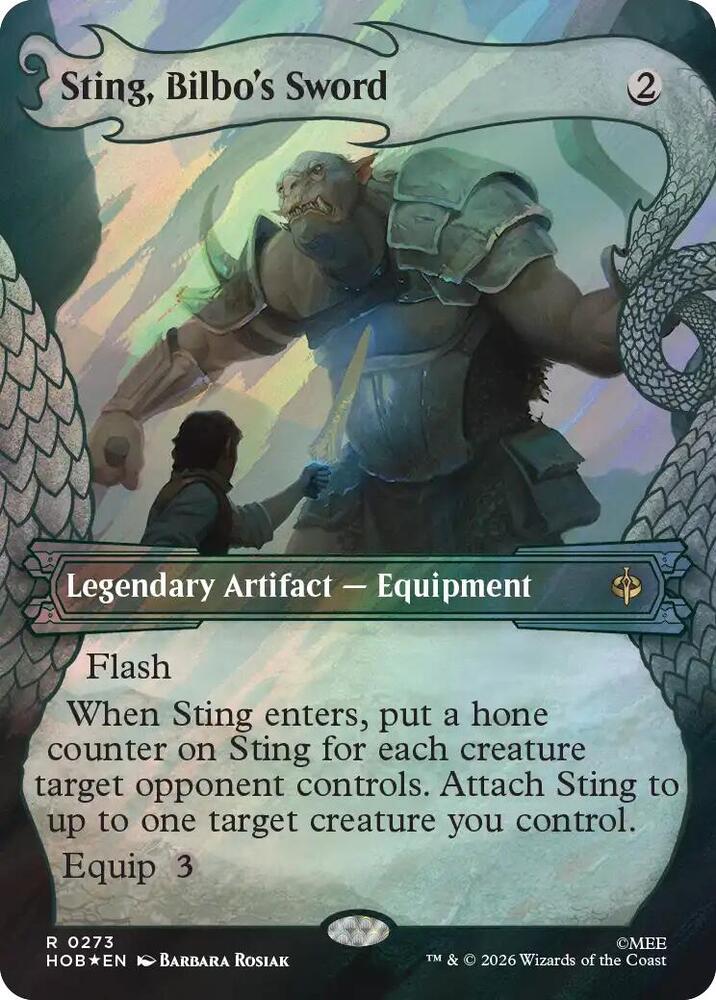 Sting, Bilbo's Sword (Showcase) (Surge Foil) (273) [The Hobbit]